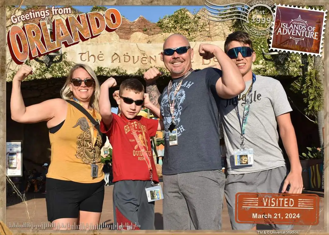 The Riddle Family in Orlando, Florida